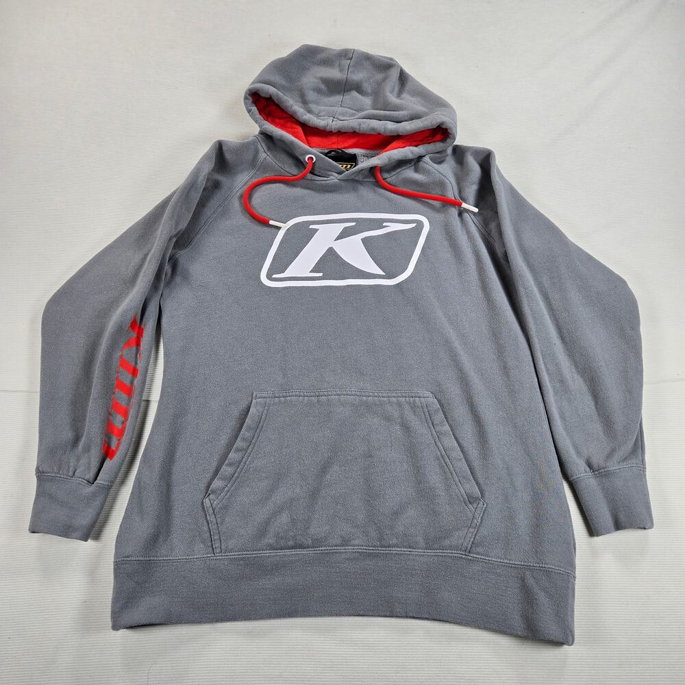 Klim Kute Corp Pullover Moto Lifestyle Hoodie in Gray Women's Size Medium
